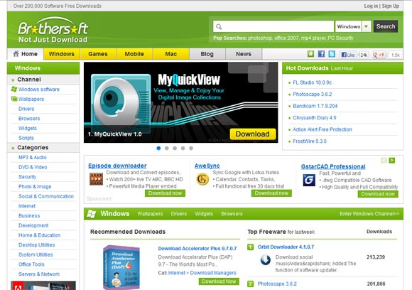 Online Software Download Sites